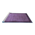 thumbnail image 2 of Ahgly Company Machine Washable Indoor Rectangle Abstract Blue Contemporary Area Rugs, 4' x 6', 2 of 4