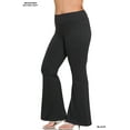 thumbnail image 4 of Zenana Regular and Plus Size Buttery Soft Banded High Waist Flared Leg Yoga Pants, 4 of 5
