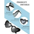 thumbnail image 3 of LIOUCBD 24 Pair Bachelorette Sunglasses Heart Sunglasses Retro Heart Shaped Eyewear Vintage Cat Style Glasses for Women, 3 of 7