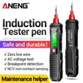 thumbnail image 1 of Voltage Tester Practical Smart Induction Tester Pen for Home Office Industry Black, 1 of 10