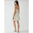 thumbnail image 5 of Strapless Textured Ruffle Mini Dress, 5 of 9