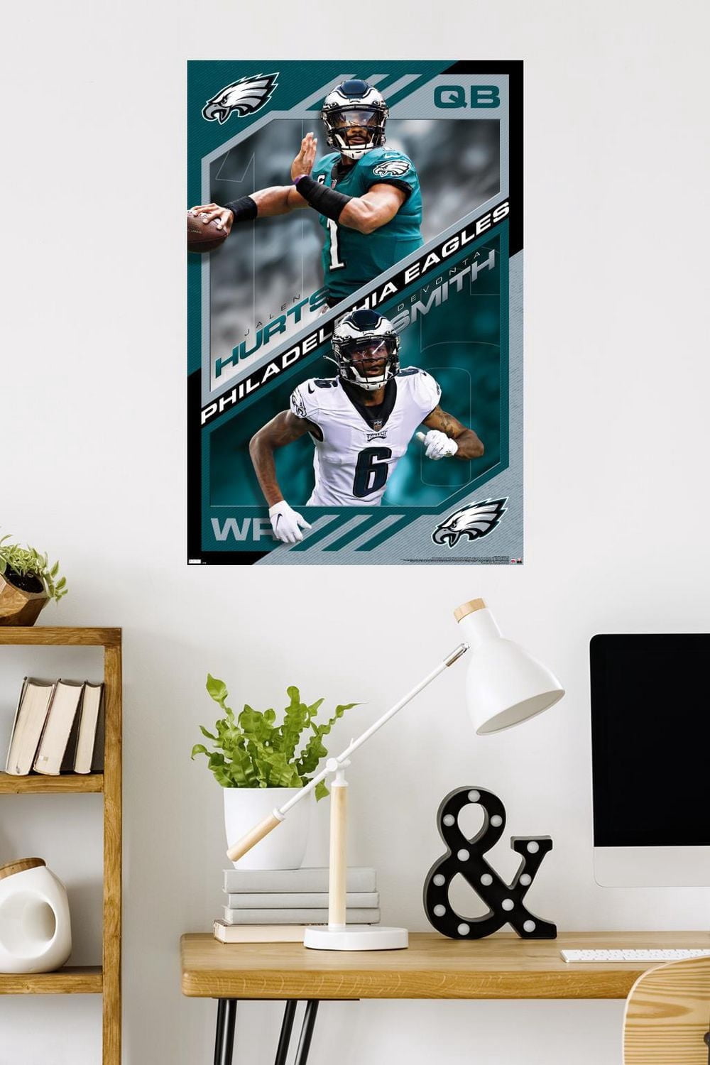NFL Philadelphia Eagles - Jalen Hurts & DeVonta Smith 21 Wall Poster, 22.375" x 34"