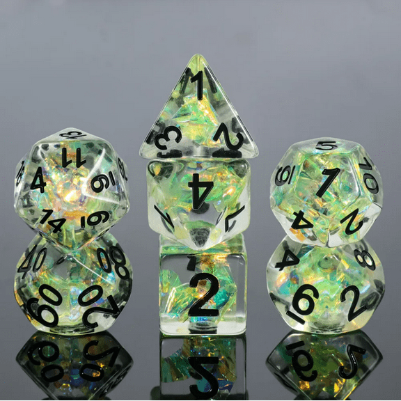 Forest Blade Dice Set | Poly RPG DnD Dungeons Dragons AD&D Pathfinder d20