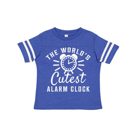 

Inktastic The Worlds Cutest Alarm Clock Gift Toddler Boy or Toddler Girl T-Shirt