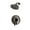 Tuscan Bronze, variant on Thermostatic 1-Handle Shower Trim in Brushed Nickel