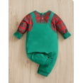 thumbnail image 3 of WIBACKER My First Christmas Baby Boy Girl Cotton Outfit with Hat Newborn Deer Santa Costume Set Infant Xmas Cosplay Romper, 3 of 5