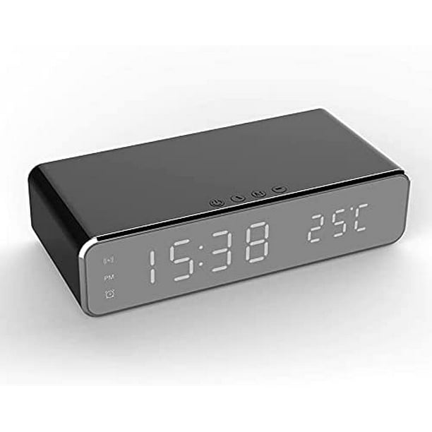 Chargeur sans fil Réveil Horloge Temps LED Thermomètre numérique