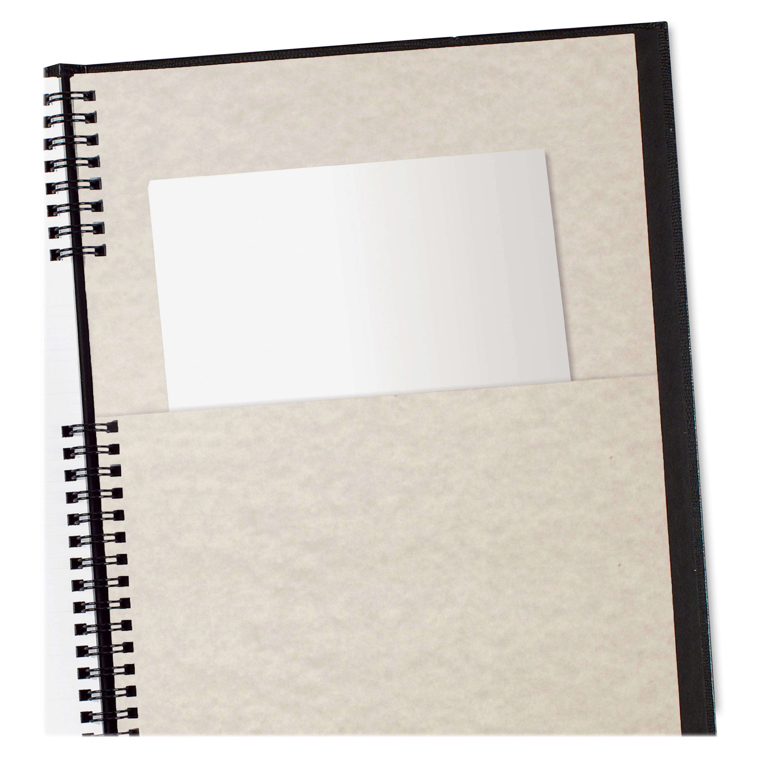 Rediform REDCB950CBLK Coilpro Twin Wire Weekly Planner, Black - 8.5 x 11 in.