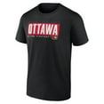 thumbnail image 2 of Men's Black Ottawa Senators Blocked Out T-Shirt, 2 of 3