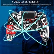 Wireless Controller Compatible with P4/P4 Slim/P4 Pro/Windows PC, Skull