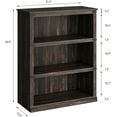 thumbnail image 2 of BOBOKY 3 Tier Bookcase, Farmhouse Book Shelf with Storage, 40 Inch Tall Open Display Bookshelves, Wooden 3 Shelf Bookcase for Living Room, Bedroom,Oak, 2 of 8