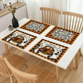 thumbnail image 6 of 6 Pack Halloween Placemats for Dining Table,12.5 x 16.5 Inch with Halloween Table Mats,Witch Gnome Pumpkin Jack-O-Lanterns Orange Table Decorations, 6 of 7