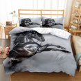 thumbnail image 1 of 3D Digital Printing Cartoon Horse Pegasus Pillowcase Quilt Cover Bedding Three-Piece Set FM13 180*200, 1 of 2