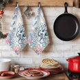 thumbnail image 6 of Coastal Octopus Kitchen Towels Set of 2, Beach Nautical Ocean Coral Seahorse Vintage Absorbent Dish Towels for Kitchen, Microfiber Hand Towel, Quick Drying Tea Towel for Cleaning Dishcloths, 6 of 7