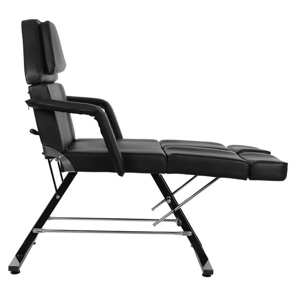 Wildnix Salon Chair with Armrests and Split Leg Design, Adjustable Backrest and Leg, Comfortable for Beauty Care, Supports up to 330 lbs