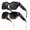 A01(2 Pack) Black+bluebrown, variant on Women's Luxury Minimalist Sunglasses UV400 High Gloss Black Blue Gradient for Resort Vacation Poolside Lounging