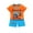 Orange, variant on Utoimkio Toddler Baby Boy Girls Shorts Set Kids Cute Print Clothes Short Sleeve T-Shirt Tops & Shorts Set 2Pcs Summer Outfits