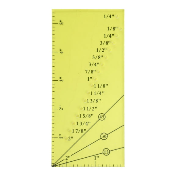 Seam Guide Ruler Set Quilting Seam Guide Ruler Sew Seam Allowance Ruler Perforated Seam Gauges for Straight Hems Sewing