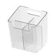 thumbnail image 4 of Caja de almacenamiento para baño, contenedor de almacenamiento, diseño de rejilla dividida, organizador transparente para el hogar Blanco, 4 of 8