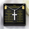 thumbnail image 3 of Pendentif en Acier Inoxydable avec Dix Commandements, 3 of 7