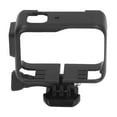 thumbnail image 1 of Action Camera Cage, Skeletonized Easy To Install Reserved Ports Black Shock Resistant Mount Bracket Frame Cage Protective with Cold Shoe Mount for Ace Pro, 1 of 7