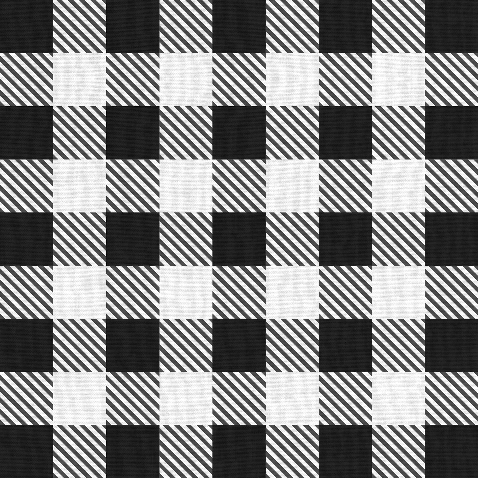 (2 pack) 2 Yards 100% Cotton Gingham, Black, 44" Wide for Crafts by David Textiles