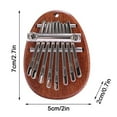 thumbnail image 3 of Christmas Gift Mini Thumb Piano 8 Keys Kalimba Musical Children, Family And, 3 of 9