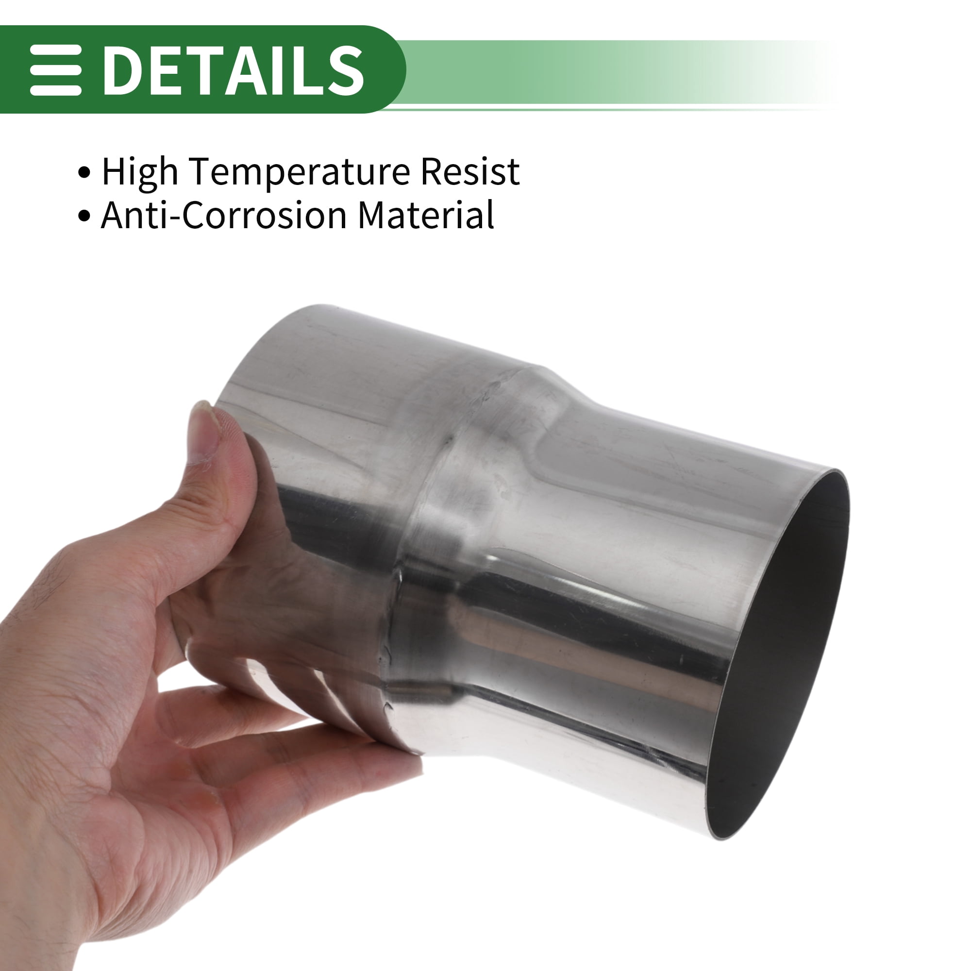 Unique Bargains Mandrel Exhaust Bend Elbow Pipe Adapter 6 Inch 4" OD to 4.5" OD