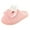 Pink, variant on GHSOHS Cute Bunny Fuzzy Slippers for Women Rabbit Ear Bowknot Warm Plush Cotton House Slippers House Slippers Flat Bottom Home Shoes