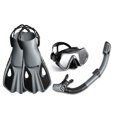 thumbnail image 2 of Buceo Gafas de Buceo Máscara de Buceo Transparente de Tres Ventanas Con Snorkel Seco Completo y Aletas Ajustables para Hombres Equipos de Buceo, 2 of 7