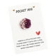 thumbnail image 1 of Tarjeta de felicitación de bolsillo con rosa y purpurina degradada | Tarjeta romántica de amor | Regalo de aniversario de San Valentín | Tarjeta de mensaje personalizado para parejas y amigos, 1 of 6