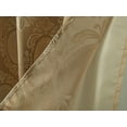 thumbnail image 6 of Olivia Gray Kenyon Damask Textured Jacquard 54 x 84 in. Single Rod Pocket Curtain Panel w/ Attached 18 in. Valance in Taupe, 6 of 7