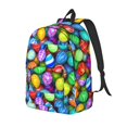 thumbnail image 2 of KLL Colorful Easter Eggs1 Print Travel Laptop Backpack - College Backpack Business Work Bag Nurse Bag Casual Daypack for Weekender Business Hiking -Small, 2 of 6