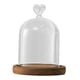 thumbnail image 4 of Campana de cristal transparente con base de madera, multiusos, redonda, de 3,5 pulgadas de diámetro. Estilo C, 4 of 9
