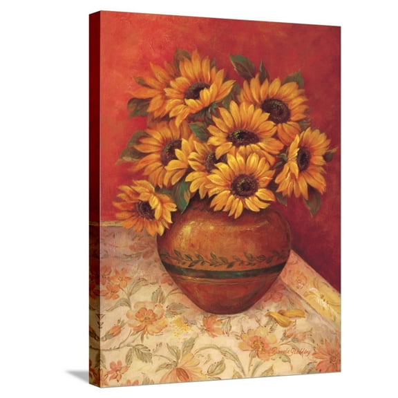 Art.com Tuscan Sunflowers II Stretched Canvas Print Wall Art by Pamela Gladding, 18" x 24"