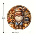 thumbnail image 3 of Interchangeable Welcome Sign for Front Door - 7.9 Inches Seasonal Gnome Decor - Wooden Spring Wreath Decorations for Home Classroom - House Warming Gifts New Home, 3 of 4