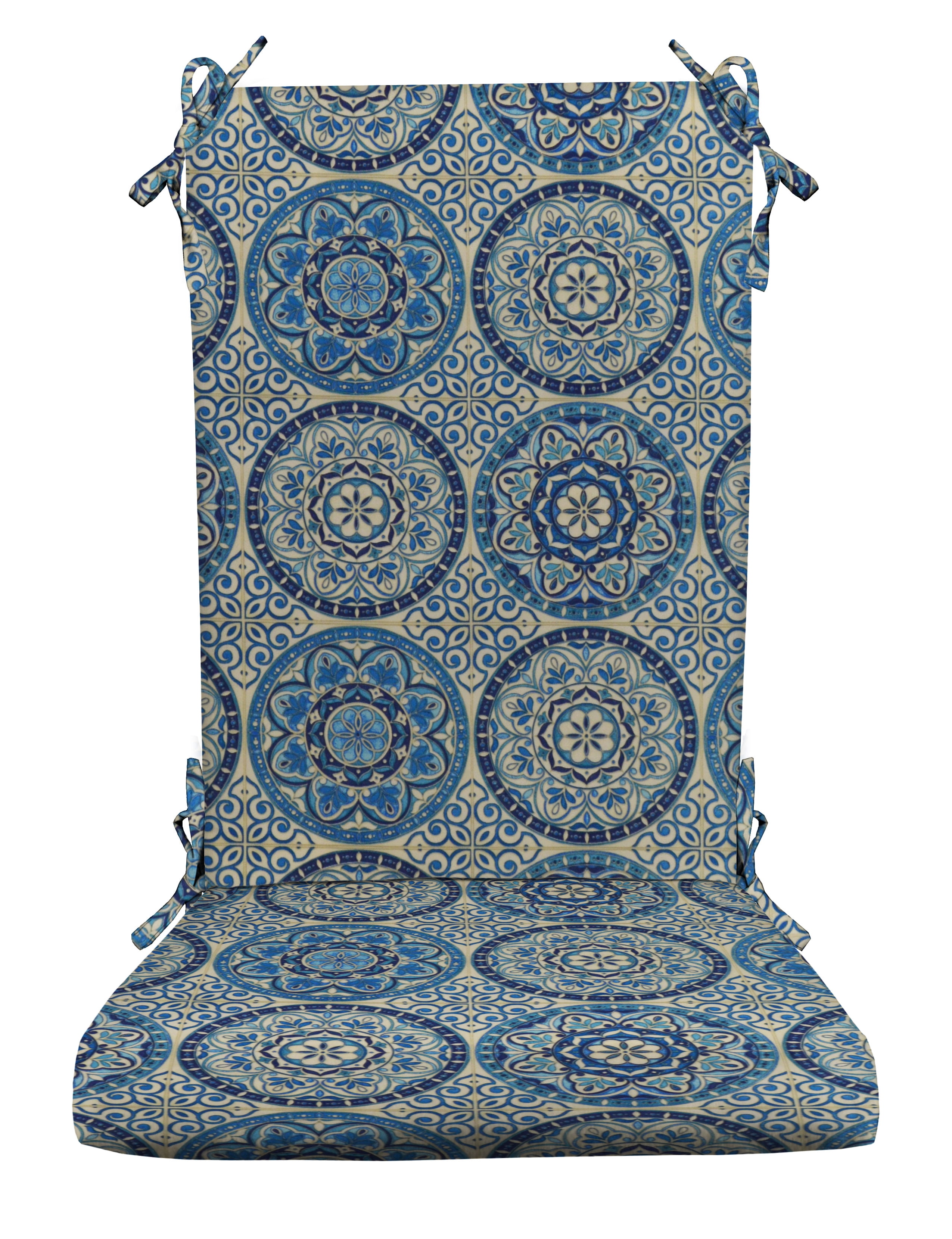 RSH Décor Indoor Outdoor Foam Rocker Rocking Chair Pad Cushions