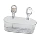 thumbnail image 5 of Organizador de baño de de taza de succión, sin golpes necesita canasta de ducha montada en la pared con orificios de drenaje para apartamento Gris, 5 of 8