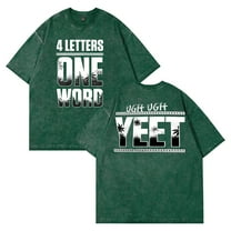 Jey Uso Four Letters One Word Washed T-shirt Crewneck Short Sleeve Cotton Tee Women Men Streetwear Tops