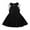 Black, variant on Efsteb Summer Dress for Girls Sleeveless Lapel Button Front High Waist Flared A Line Dress (Blue,3 Months)