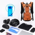 thumbnail image 6 of Lightweight Hydration Backpack With 2L Water Bladder - Blue Nylon Running Pack For Hiking, Cycling, Daypack with Reflective Strip, 6 of 6