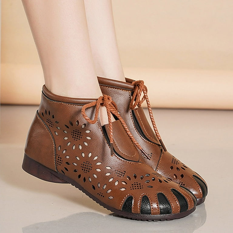 Fsqjgq Womens House Shoes Womens Shoes Ladies Fashion Soft Leather