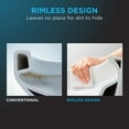 thumbnail image 6 of TOTO® Aquia IV® Arc Two-Piece Elongated Dual Flush 1.28 and 0.9 GPF Universal Height Toilet with CEFIONTECT®, WASHLET®+ Ready, Cotton White - MS448124CEMFGN#01, 6 of 13