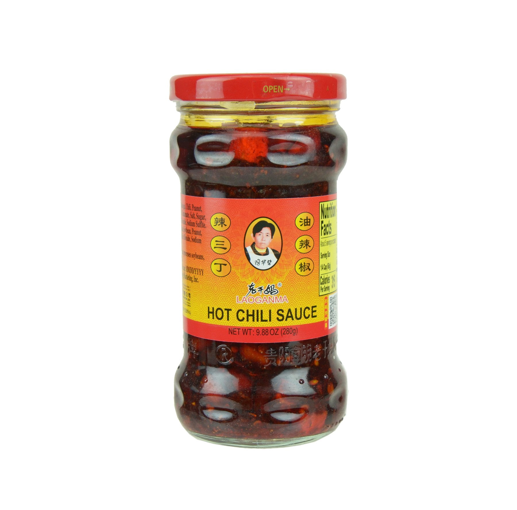 LaoGanMa Hot Chili Sauce Triple Spice 9.88 Oz (280 g) 老干妈 辣三丁 油辣椒 280