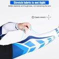 thumbnail image 5 of 1Pair Sports Cooling Cycling Arm Sleeves Anti-UV Protection Elastic Arm Cover for Driving Running Basketball Football Golf E2-2Pcs XXL-Weight 75-90kg, 5 of 6