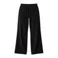 thumbnail image 6 of Sunnin Women Corduroy Straight Leg Pants Drawstring Elastic Waist Casual Loose Lounge Pants with Pockets, 6 of 7