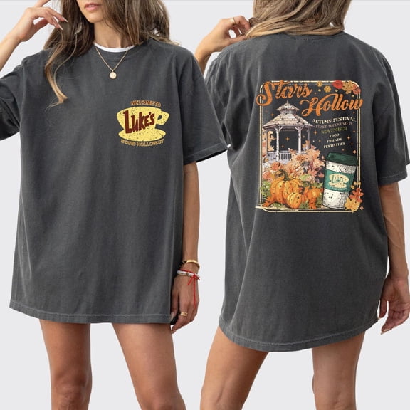 Luke's Diner T-Shirt, Stars Hallow Tee, Fall Vibes Shirt