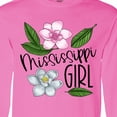 thumbnail image 4 of Inktastic Mississippi Girl Magnolia Flowers and Leaves Long Sleeve T-Shirt, 4 of 5