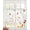 Beige, variant on Brown Red Spring Floral Sheer Curtains 39 Inch Length 2 Panels Set for Living Room/Bedroom, Summer Flowers Botanical Elegant Kitchen Curtains Grommet Semi-Sheer Curtains Window Treatments 27.5"x39"x2