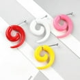 thumbnail image 6 of K-KED 1Pair Acrylic Fake Spiral Horn Earring Gauge Cheater Stretcher Ear Plug Piercing-8mm-White-1pair, 6 of 8
